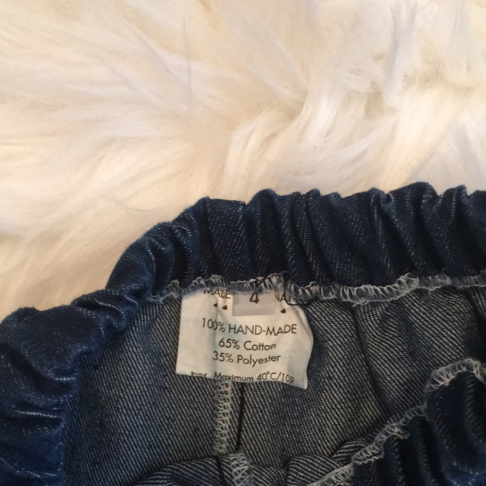 Girls Custom Ruffle Jeans - Picture 3 of 3